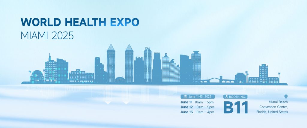INTCO Medical booth at 2025 WHX Miami showcasing innovative hot and cold therapy products and professional OEM solutions.