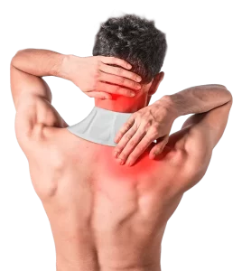 Use a heat patch to treat neck pain.