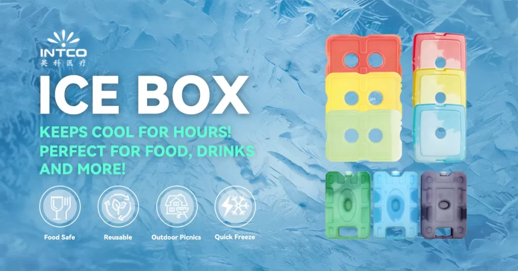 Rigid ice blocks box (repeatable pack-outs)