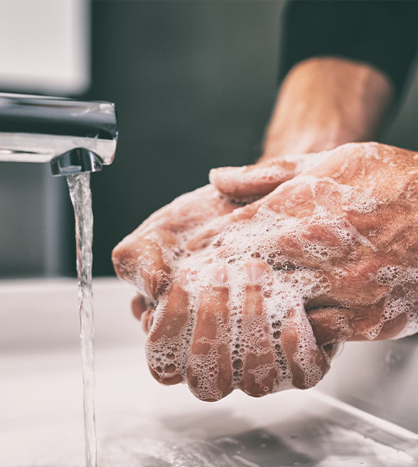Wash hands