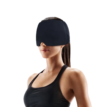 Solid gel head cap for cold or hot therapy