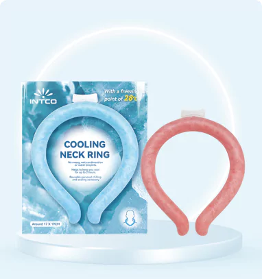 Cooling Ice Neck Ring Worn for Instant Heat Relief