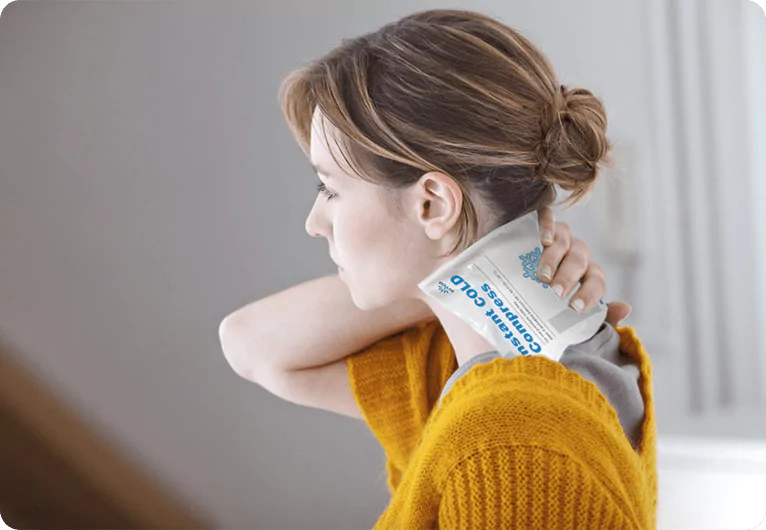 Reusable cold pack for neck pain, inflammation, and muscle tension relief